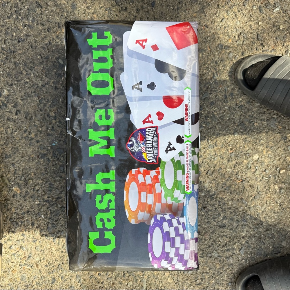 Cake Cash Me Out Poker Set - Black, Green, Red, Orange, Purple